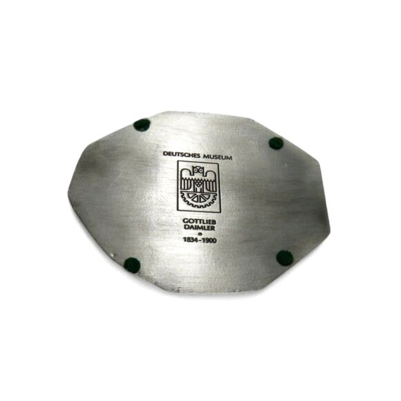 DEUTSCHES MUSEUM Gottlieb Daimler Pewter Metal Figurine Sculpture Vintage - Picture 9 of 10